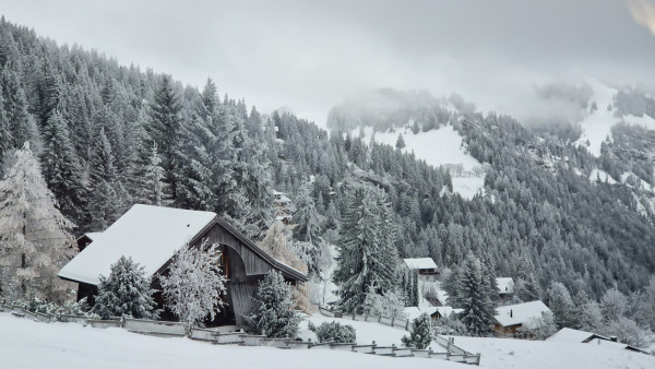Switzerland after the snowfall it becomes heaven on earth